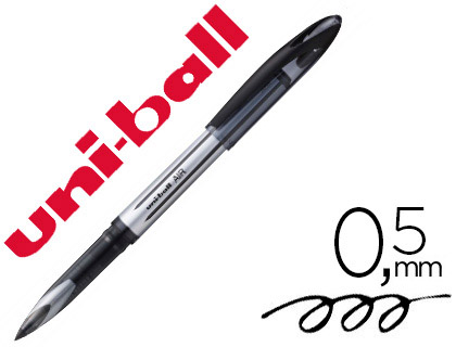 ROLLER UNIBALL AIR ENCRE LIQUIDE RSISTANTE POINTE MOYENNE TRAC 0.5MM COLORIS NOIR