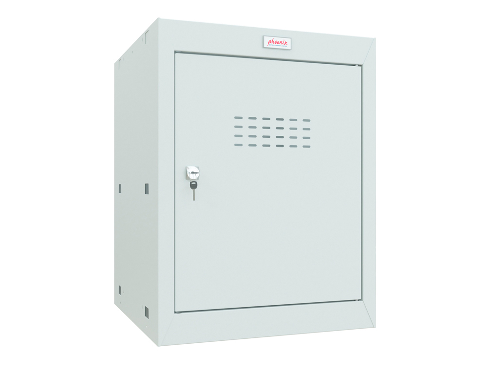 CASIER CUBE PHOENIX TAILLE 2 SERRURE A CLE COLORIS GRIS    CLAIR