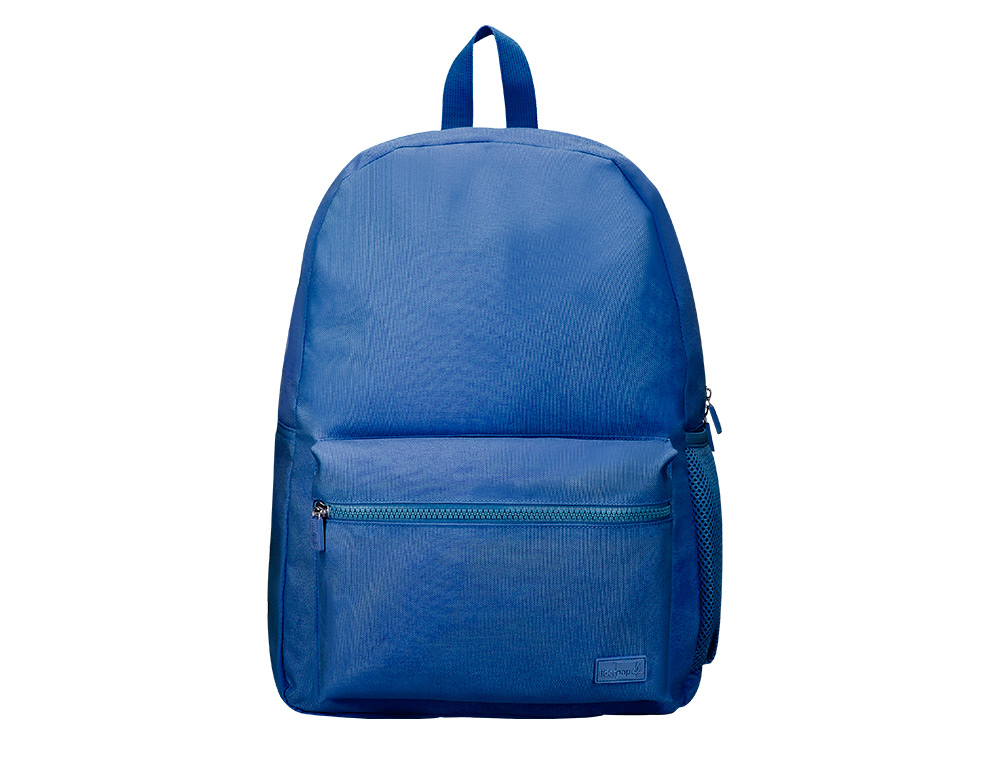 SAC A DOS LIDERPAPEL 1 COMPARTIMENT POCHE LATERALE   40X12,5X30CM COLORIS BLEU     OCEAN