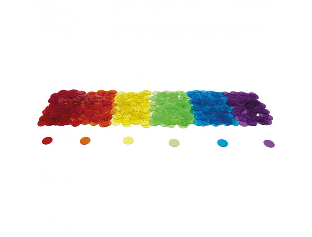 JETONS DE TRI ET DE COMPTAGE LOOLIPO 500 PIECES DIAMETRE   20 MM