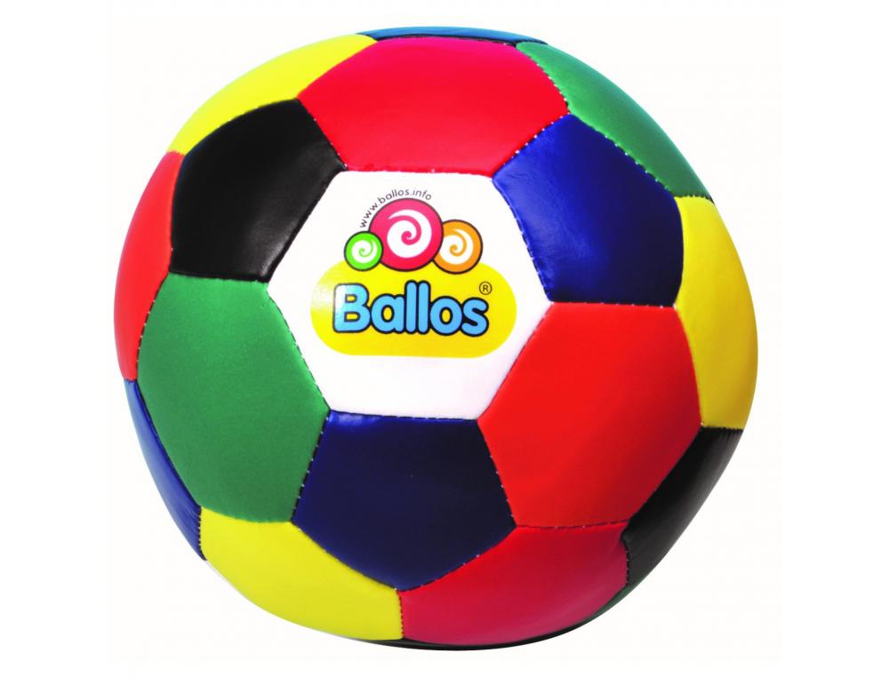 BALLES D EVEIL BALLOS BALLE ARLEQUIN COLOREE TOUCHER      AGREABLE SOUPLE 16 CM