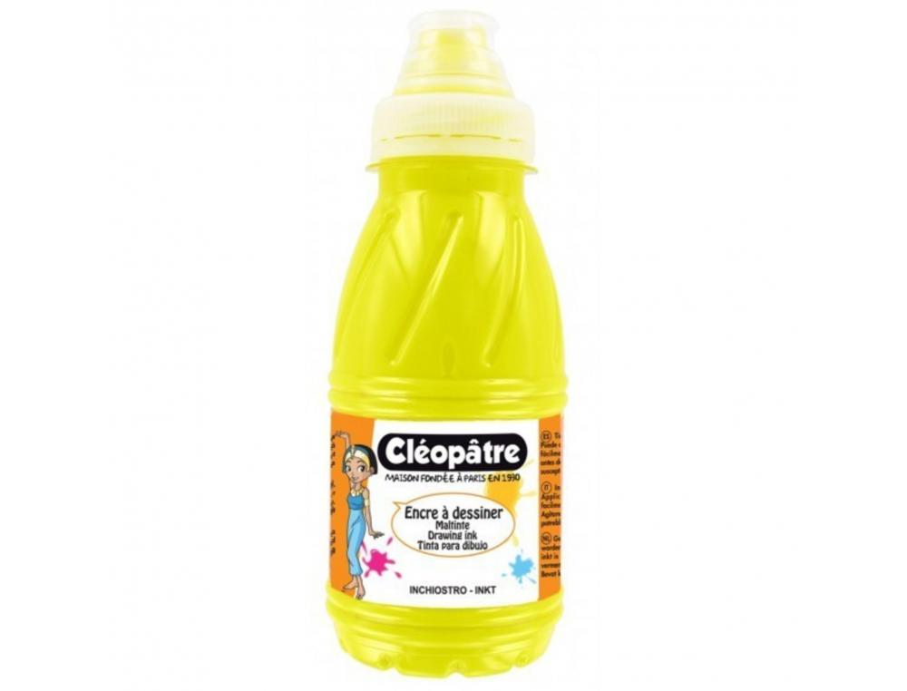 ENCRE A DESSINER CLEOPATRE MULTISUPPORTS DILUABLE A L    EAU FLACON DE 500 ML COLORIS  JAUNE