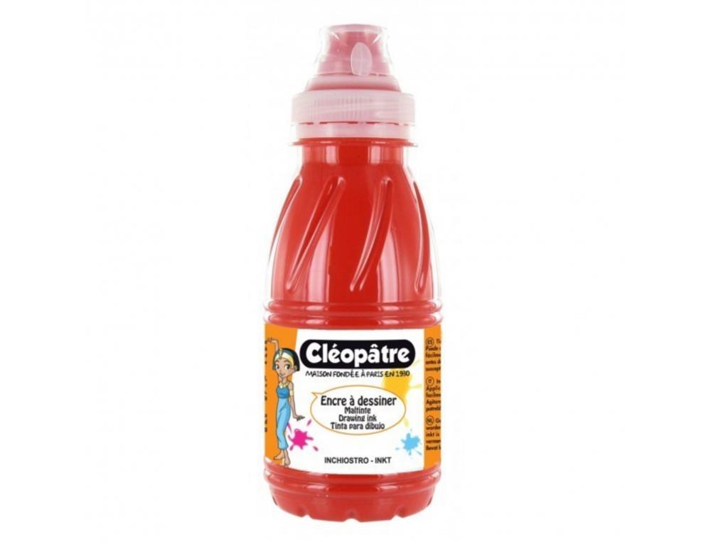 ENCRE A DESSINER CLEOPATRE MULTISUPPORTS DILUABLE A L    EAU FLACON DE 500 ML COLORIS  ORANGE