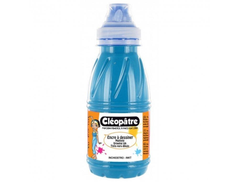 ENCRE A DESSINER CLEOPATRE DILUABLE A L EAU              MULTISUPPORTS FLACON DE 500   ML COLORIS TURQUOISE