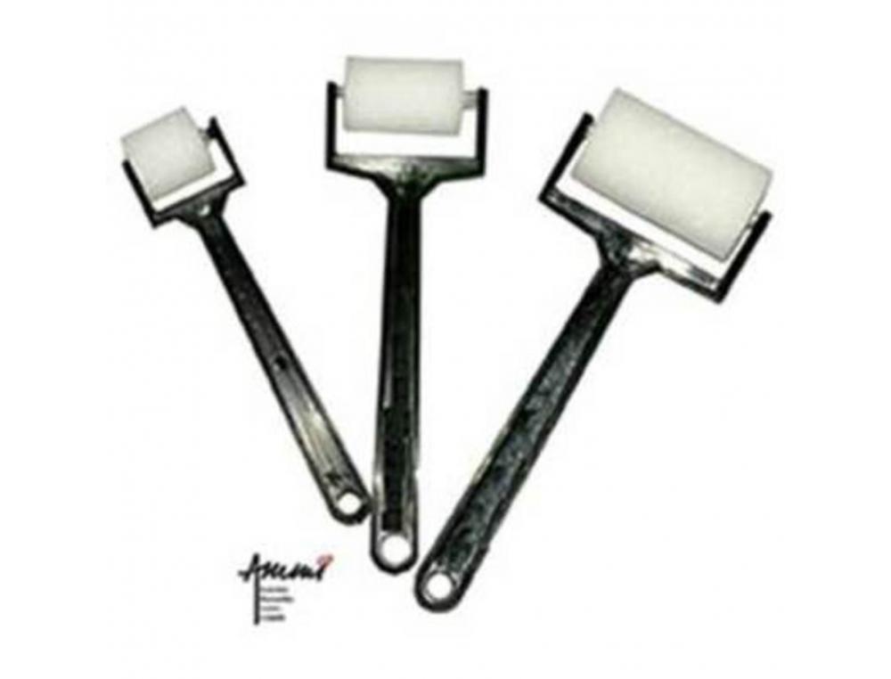 ROULEAUX A PEINDRE MANCHE PLASTIQUE LOT DE 3