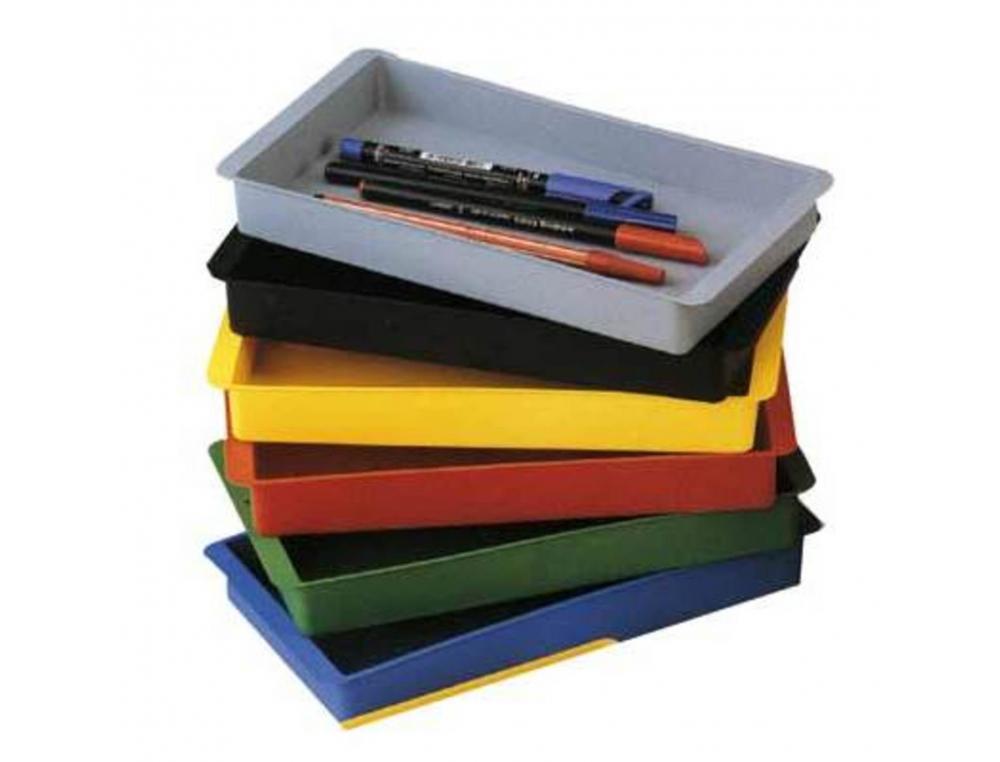 BAC DE RANGEMENT FAIBO EN POLYSTYRENE RESISTANT 23X14X3 CM COLORIS ROUGE