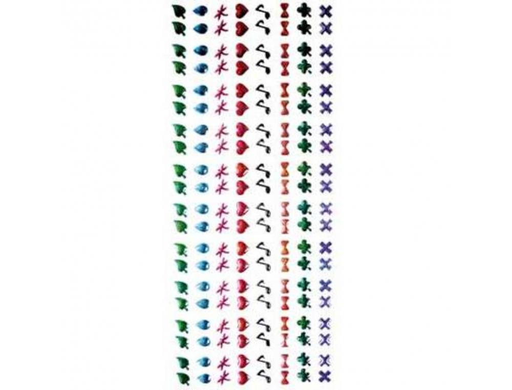PLANCHE PIERRES AUTOCOLLANTES GRAINE CREATIVE EPOXY 160     PIECES COLORIS ET MOTIFS      ASSORTIS