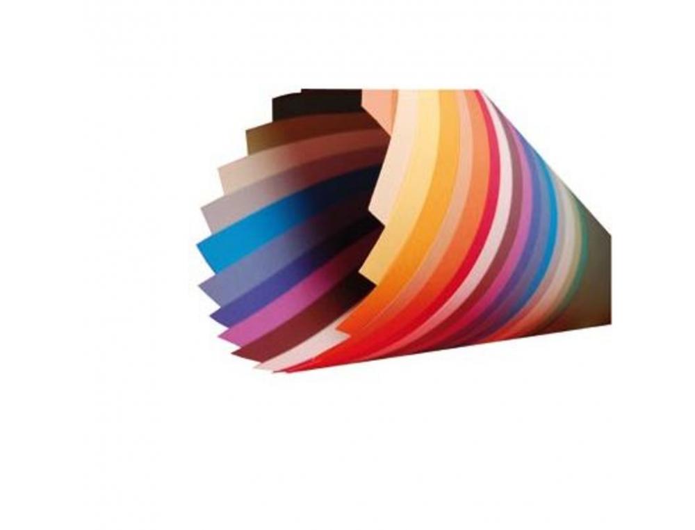 PAPIER DESSIN CLAIREFONTAINE TULIPE 50X65CM 160G COLORIS   NOIR 25 FEUILLES