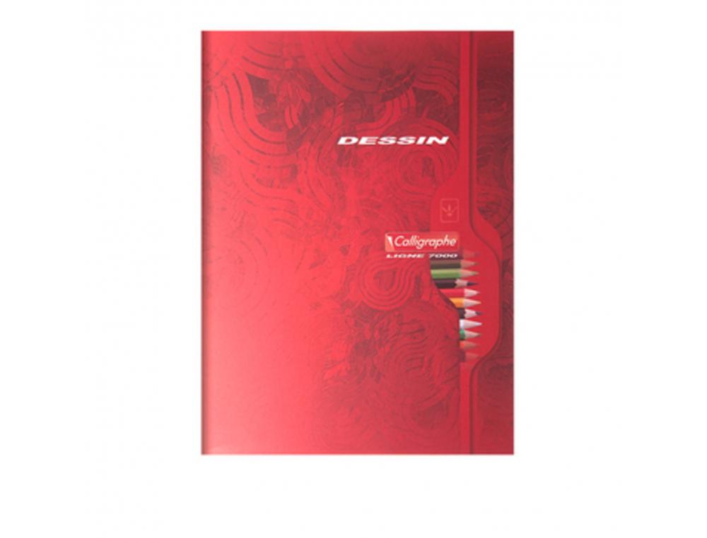 CAHIER DESSIN CONQUERANT PIQURE COUVERTURE CARTE       OFFSET 17X22CM 32 PAGES UNI   90G