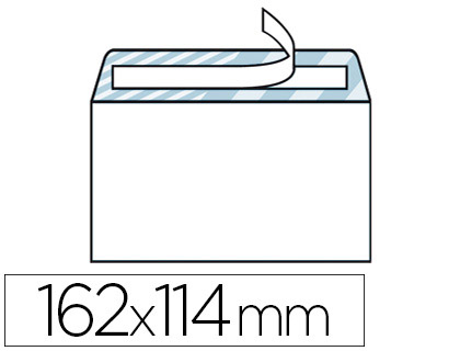 ENVELOPPE GPV ÉCONOMIQUE VÉLIN BLANC 75G C6 114X162MM ADHÉSIVE PAQUET 50 UNITÉS