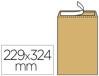 POCHETTE KRAFT ARM 120G ADHSIVE CONOMIQUE C4 229X324MM SOUFFLETS LATRAUX 30MM PAQUET 5 UNITS