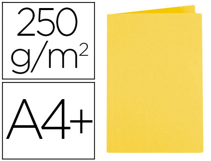 CHEMISE EXACOMPTA SUPER CARTE 240X320MM 210G COLORIS JAUNE PACK 100 UNITS