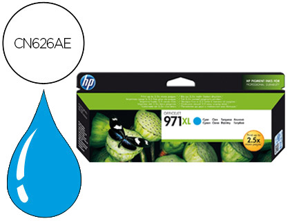 CARTOUCHE HP 971XL JET D'ENCRE CN626AE COULEUR CYAN HAUTE CAPACIT 6600P