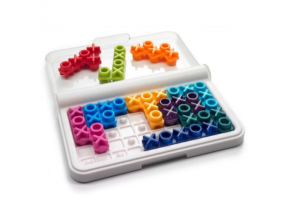 JEU INTERDACTA IQ XOXO 1 BOITE RANGEMENT + 10 PCS      PUZZLE COLORIS ET FORMES      ASSORTIS + 1 LIVRET 120 DEFIS