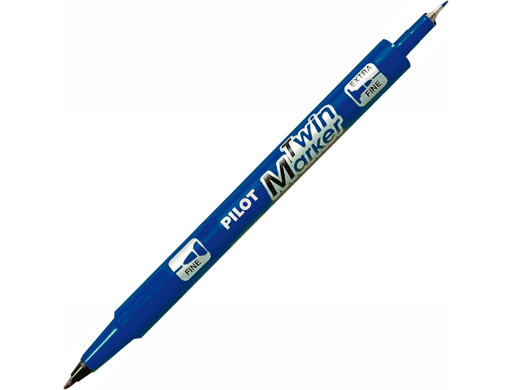STYLO-FEUTRE PILOT TWIN MARKER POINTE EXTRA FINE      0,8MM ET FINE 2MM TOUS        SUPPORTS COLORIS ASSORTIS