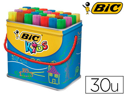 MARQUEUR BIC KIDS DCORALO INODORE INSCHABLE AIR POINTE OGIVE INDFORMABLE BLOQUE COULEURS TRS VIVES POT 30 UNITS
