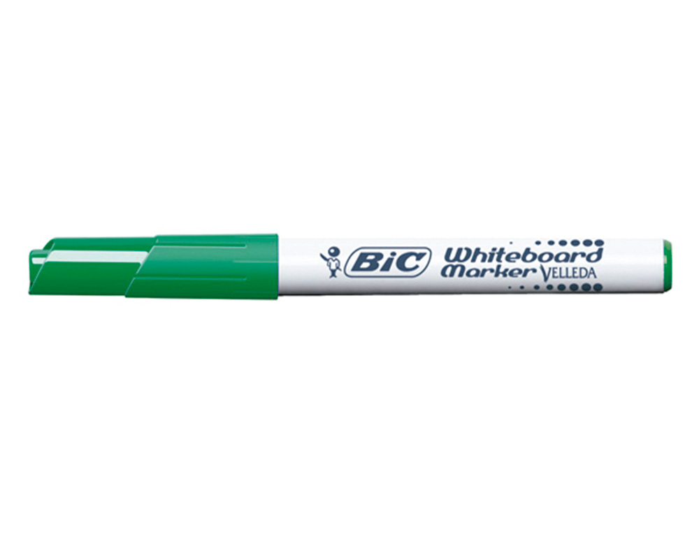 MARQUEUR BIC VELLEDA 1741 EFFAÇABLE POINTE OGIVE TRACÉ 2MM ENCRE CÉTONE FORMAT STYLO GRANDE LONGÉVITÉ VERT
