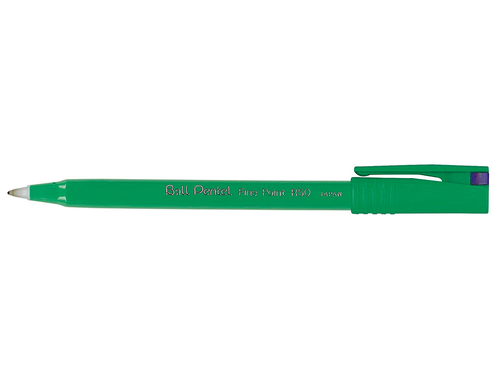 FEUTRE ROLLER BALL PENTEL R50 BILLE POINTE PLASTIQUE CRITURE MOYENNE 0.4MM COLORIS BLEU