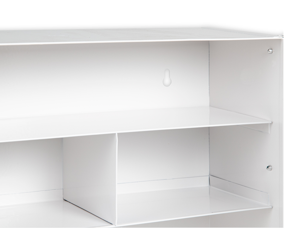 ARMOIRE PHARMACIE Q-CONNECT EN METAL LIVRE VIDE 4         COMPARTIMENTS L33XP12X36CM
