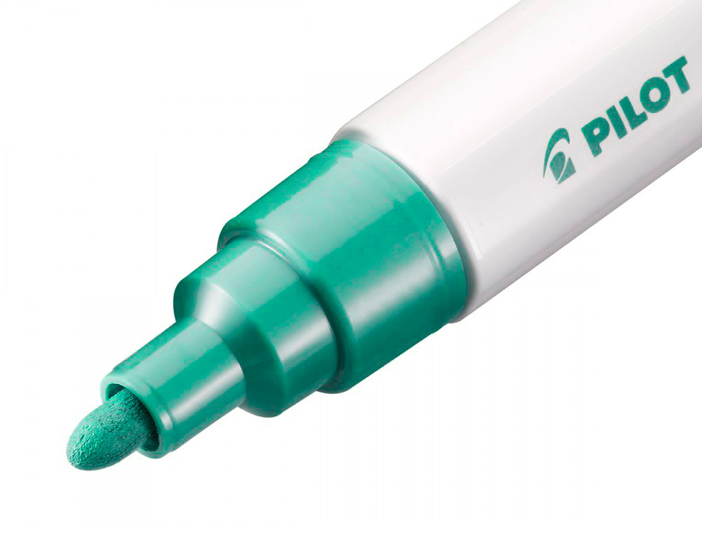 MARQUEUR PEINTURE PILOT PINTOR ENCRE COUVRANTE TOUS SUPPORTS POINTE MOYENNE COLORIS VERT NEON