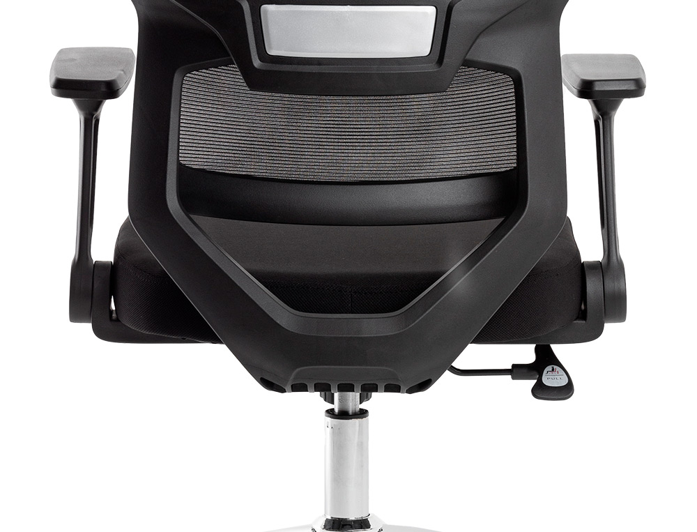 FAUTEUIL ERGONOMIQUE Q-CONNECT LUCCA MAILLE BASE METAL CHROME HAUTEUR MAX 1090MM LARGEUR 700MM PROF 650MM COLORIS NOIR