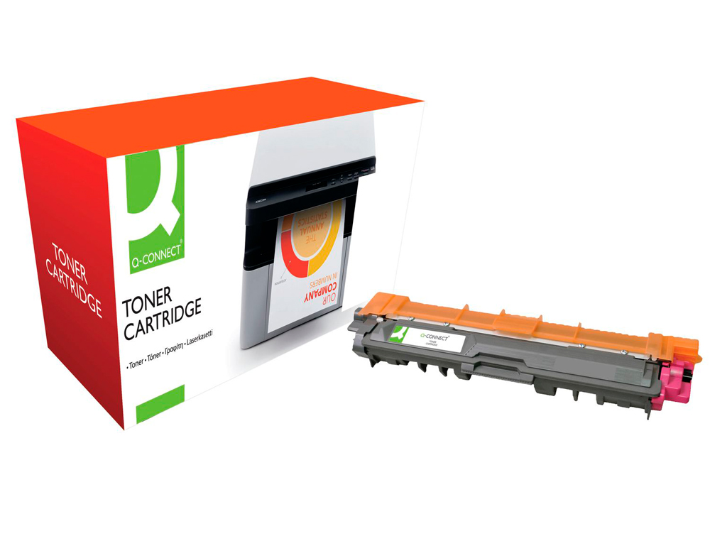 TONER Q-CONNECT COMPATIBLE BROTHER TN245M POUR HL3140CW 3150 3170CDW DCP9020CDW MCF9140CDN 9330 9340CDW MAGENTA 2200P