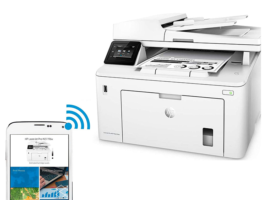 IMPRIMANTE MULTIFONCTION HP LASERJET PRO MFP M227FDN DUPLEX ETHERNET 28 PPM BAC 250 FEUILLES SCANNER
