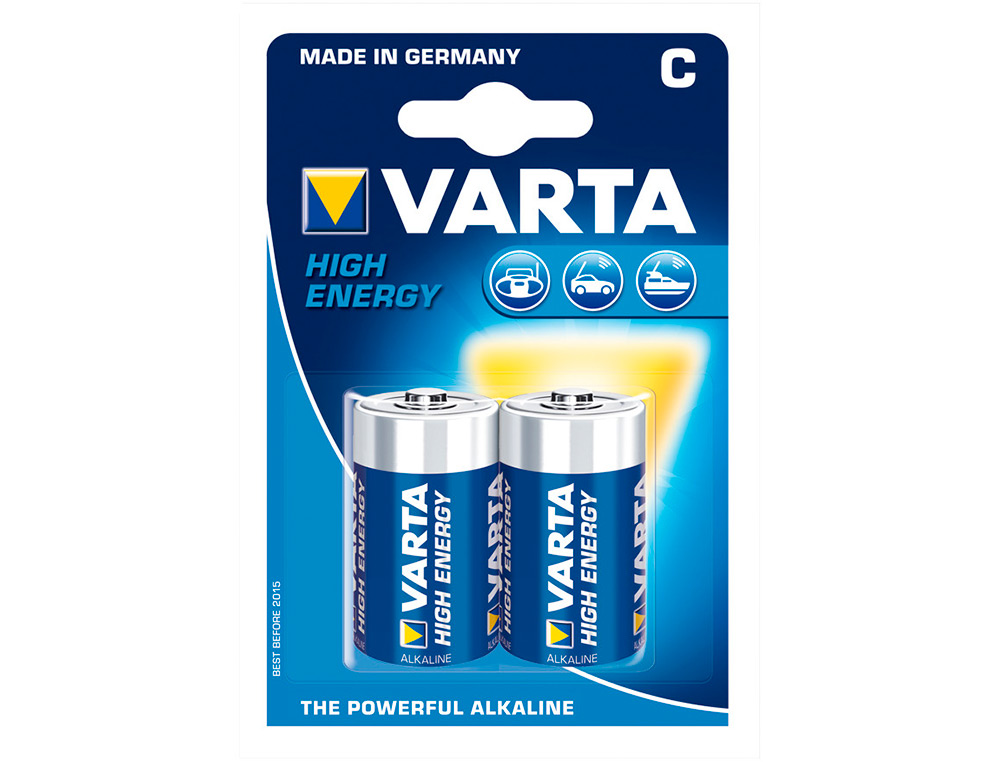 PILE ALCALINE VARTA LONGLIFE POWER C BLI 2