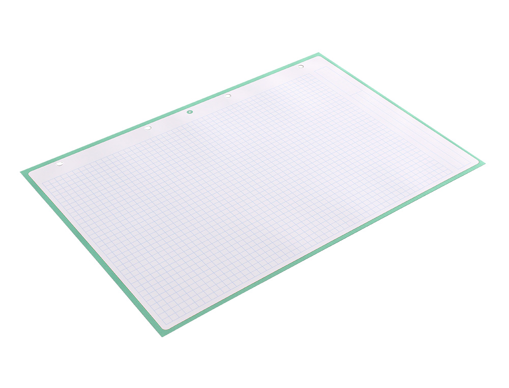 FEUILLET MOBILE ANTARTIK A4 80FEUILLES 90G QUADRILLAGE 5MM  4 TROUS BORD COLORIS MENTHE