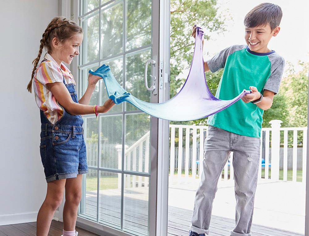 KIT POUR SLIME CHANGUEMENT COULEUR ELMER'S  COLLE /LIQUIDE MAGIQUE /ACTIVATEUR SLIME BLEU/VIOLET ET JAUNE/ROUGE