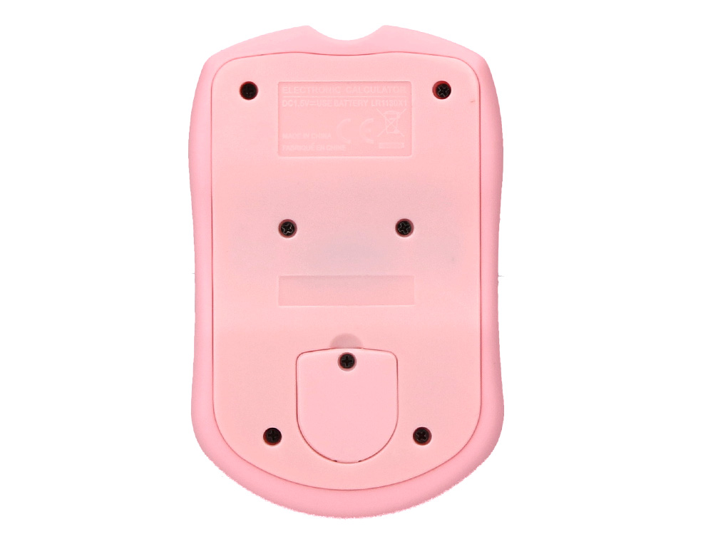 CALCULATRICE DE POCHE LIDERPAPEL XF41 8 CHIFFRES SOLAIRE ET PILES 94X59,5X10,5MM COLORIS ROSE