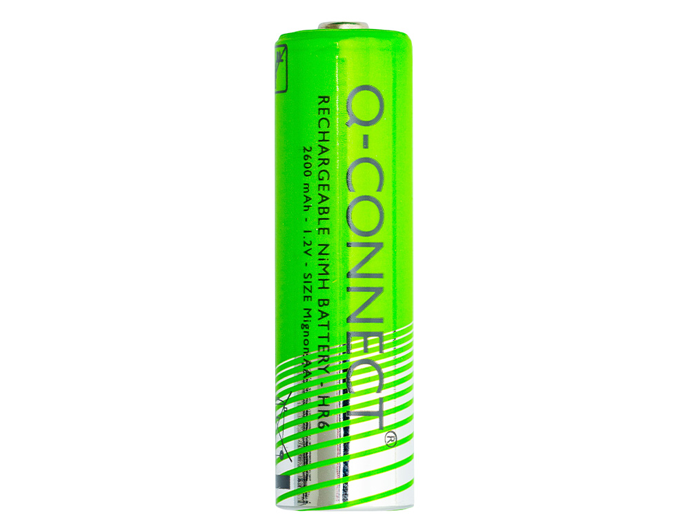 PILE Q-CONNECT ALCALINE AA RECHARGEABLE BLISTER 2 UNITES