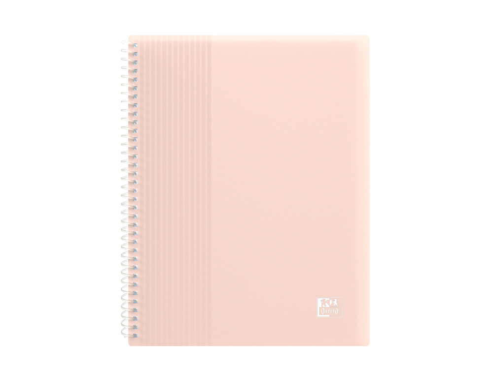 PROTEGE-DOCUMENTS OXFORD SPIRAL A5 40 POCHETTES 80 VUES PP COLORIS ASSORTIS PASTEL OPAQUE LOT 15 UNITES