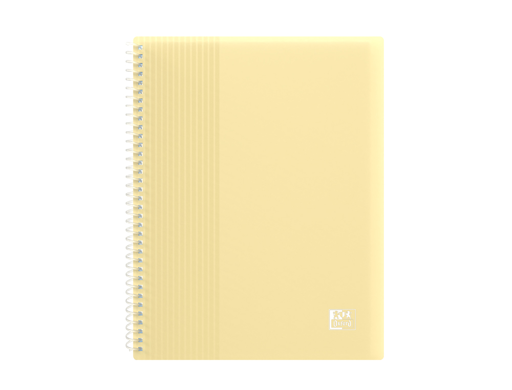 PROTEGE-DOCUMENTS OXFORD SPIRAL A5 40 POCHETTES 80 VUES PP COLORIS ASSORTIS PASTEL OPAQUE LOT 15 UNITES