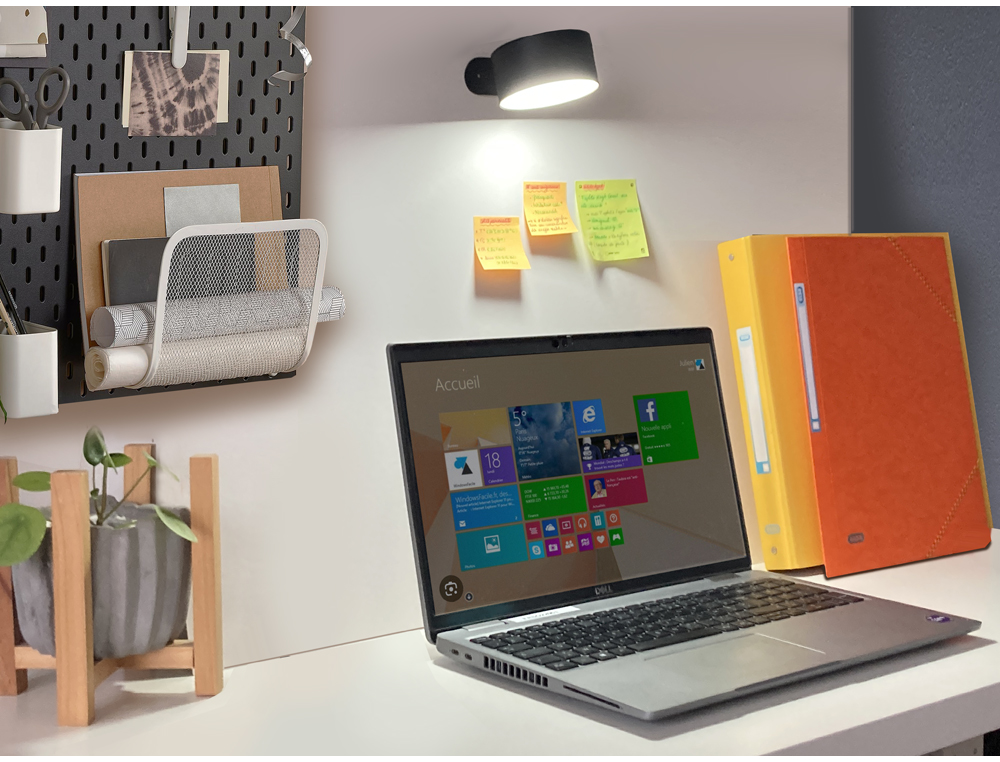LAMPE UNILUX SUNSET LED BOULE MAGNETIQUE ROTATIVE 360 COLORIS NOIR