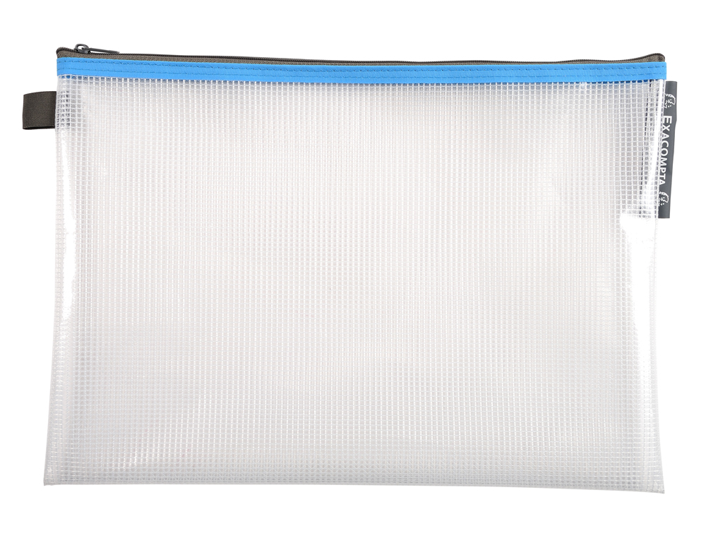 POCHETTE ZIP EXACOMPTA EVA A4 COLORIS ASSORTIS