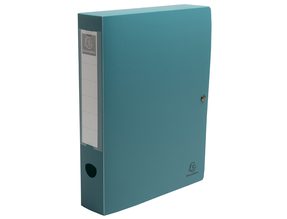 BOITE CLASSEMENT EXACOMPTA SKANDI A4 PP RECYCLE FERMETURE PRESSION DOS 60MM COLORIS ASSORTIS