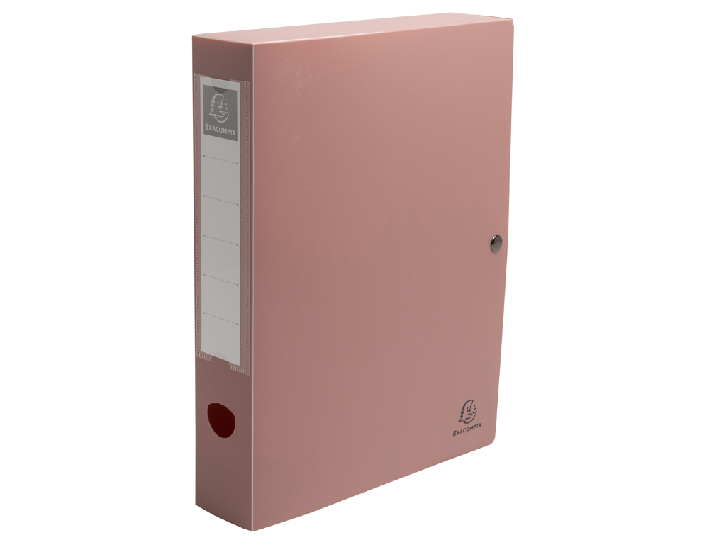 BOITE CLASSEMENT EXACOMPTA SKANDI A4 PP RECYCLE FERMETURE PRESSION DOS 60MM COLORIS ASSORTIS
