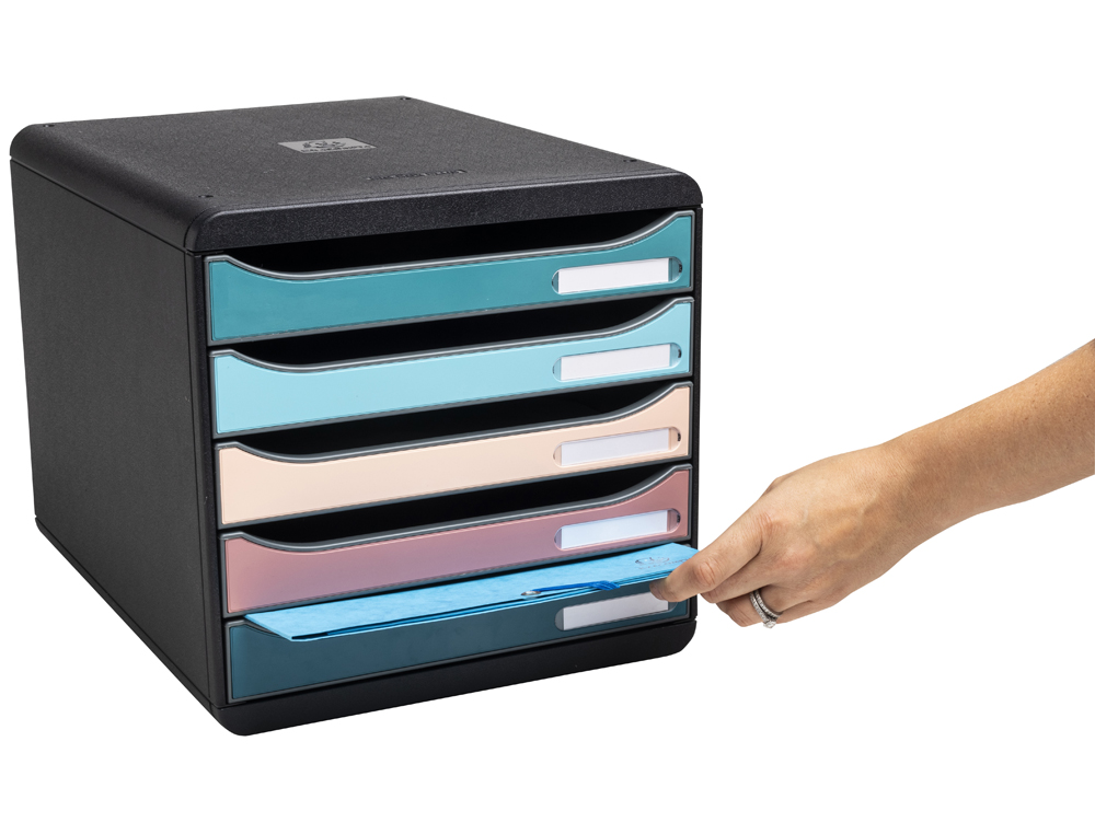 MODULE CLASSEMENT EXACOMPTA BIG BOX PLUS SKANDI 5 TIROIRS COLORIS ASSORTIS