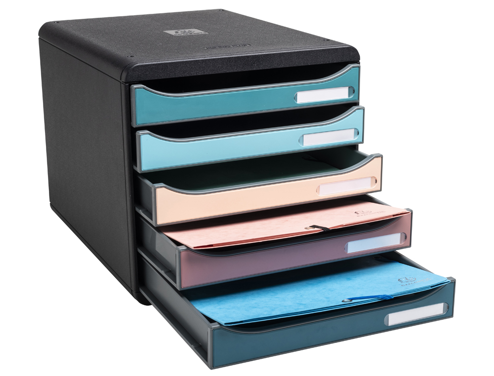 MODULE CLASSEMENT EXACOMPTA BIG BOX PLUS SKANDI 5 TIROIRS COLORIS ASSORTIS