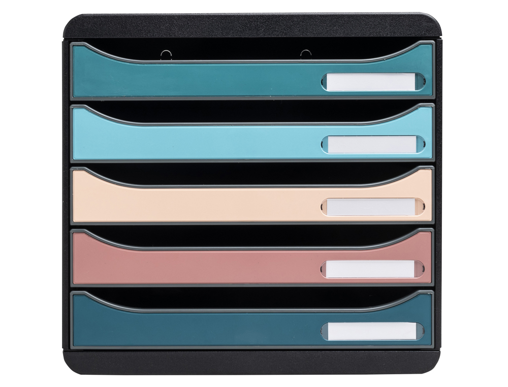 MODULE CLASSEMENT EXACOMPTA BIG BOX PLUS SKANDI 5 TIROIRS COLORIS ASSORTIS