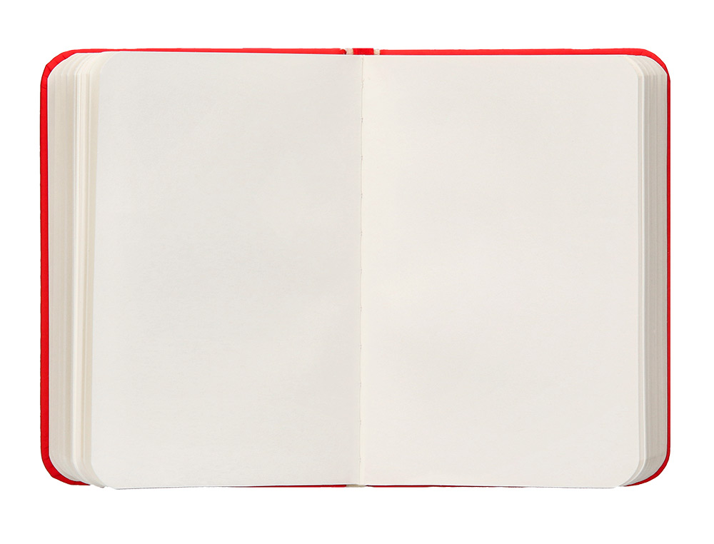 CARNET A7 ANTARTIK NOTES PAPIER UNI IVOIRE COUVERTURE RIGIDE FERMETURE ELASTIQUE 160PAGES 80GR COLORIS ROUGE