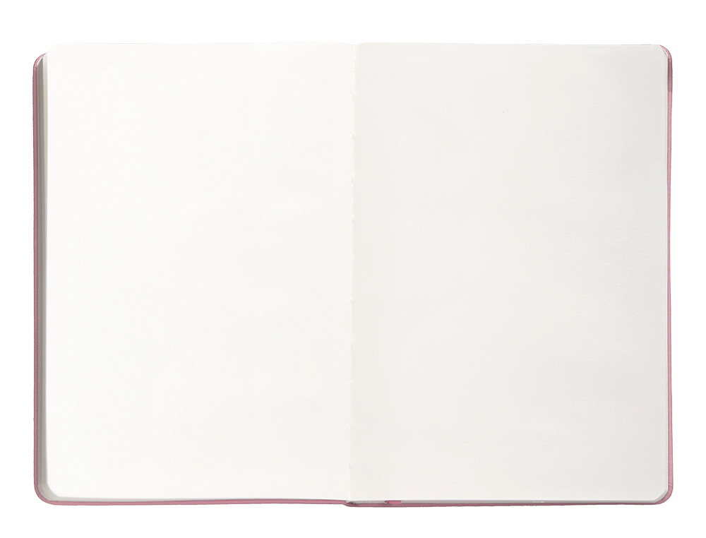 CARNET A5 ANTARTIK NOTES PAPIER UNI IVOIRE COUVERTURE RIGIDE FERMETURE ELASTIQUE 200PAGES 80GR COLORIS ROSE PASTEL