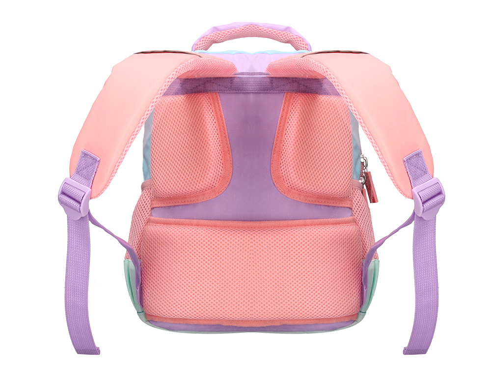 SAC A DOS LIDERPAPEL SCOLAIRE MULTIPOCHES ET MULTICOULEURS PASTEL 35X11X27CM