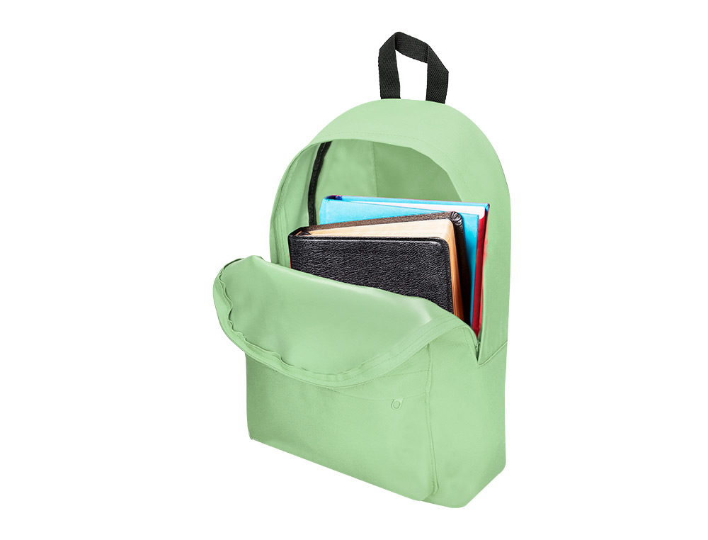 SAC A DOS LIDERPAPEL 1 COMPARTIMENT 40X12,5X30 CM COLORIS VERT PASTEL