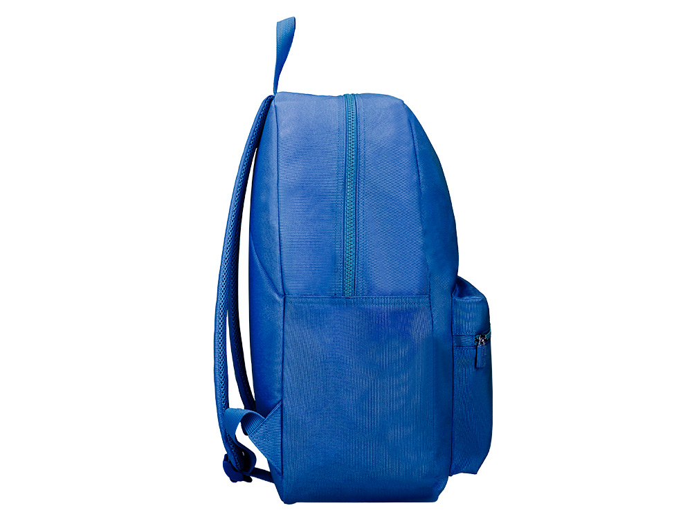 SAC A DOS LIDERPAPEL 1 COMPARTIMENT POCHE LATERALE 40X12,5X30CM COLORIS BLEU OCEAN