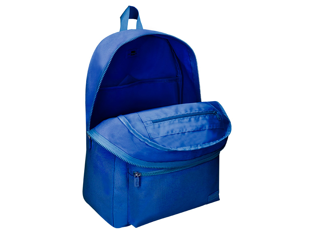 SAC A DOS LIDERPAPEL 1 COMPARTIMENT POCHE LATERALE 40X12,5X30CM COLORIS BLEU OCEAN
