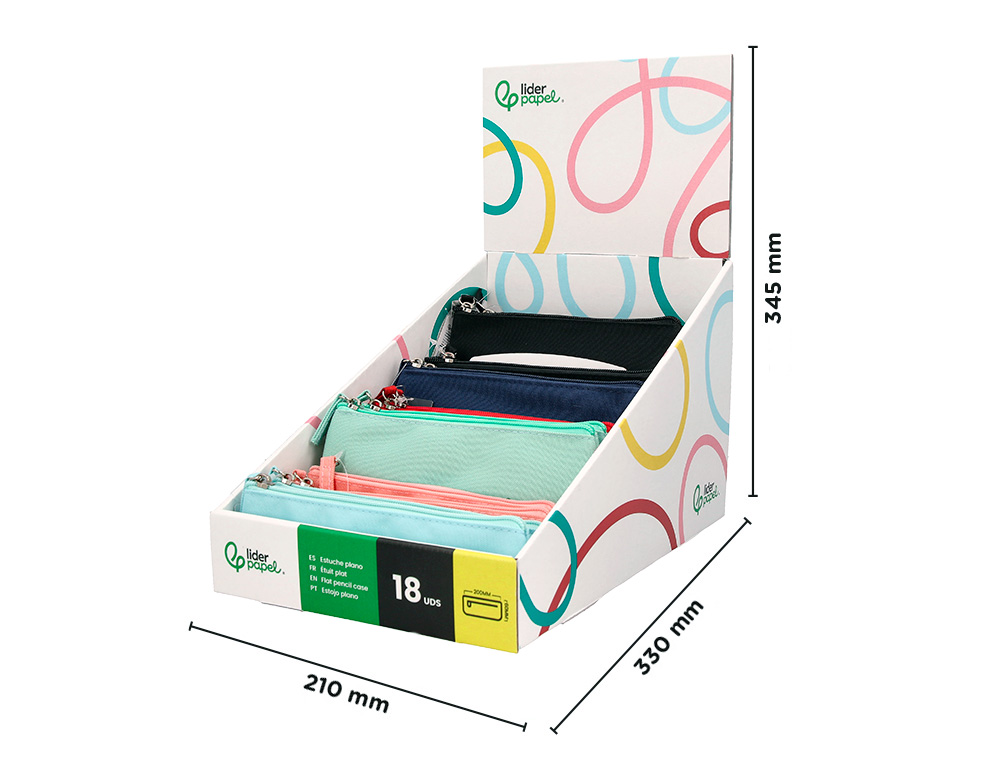 PRESENTOIR LIDERPAPEL FOURRE-TOUT PLATS MINCES 18 UNITES 171147