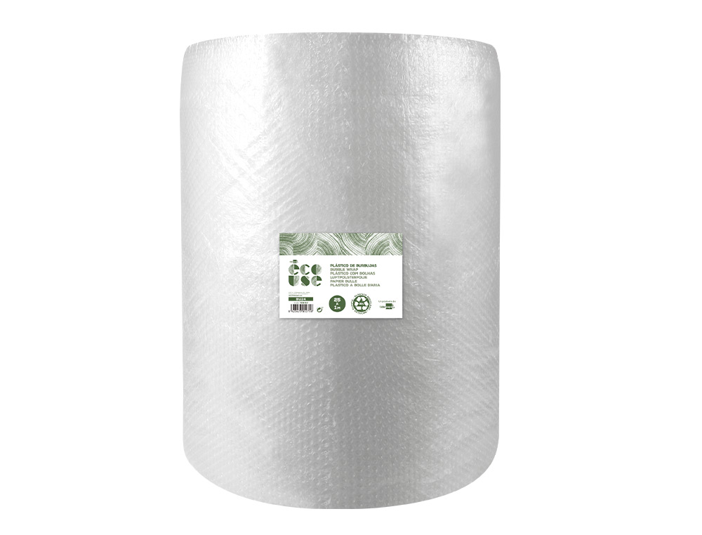 FILM A BULLES LIDERPAPEL ECOUSE 30% PLASTIQUE RECYCLE 30G/M2 ROULEAU 1X25M