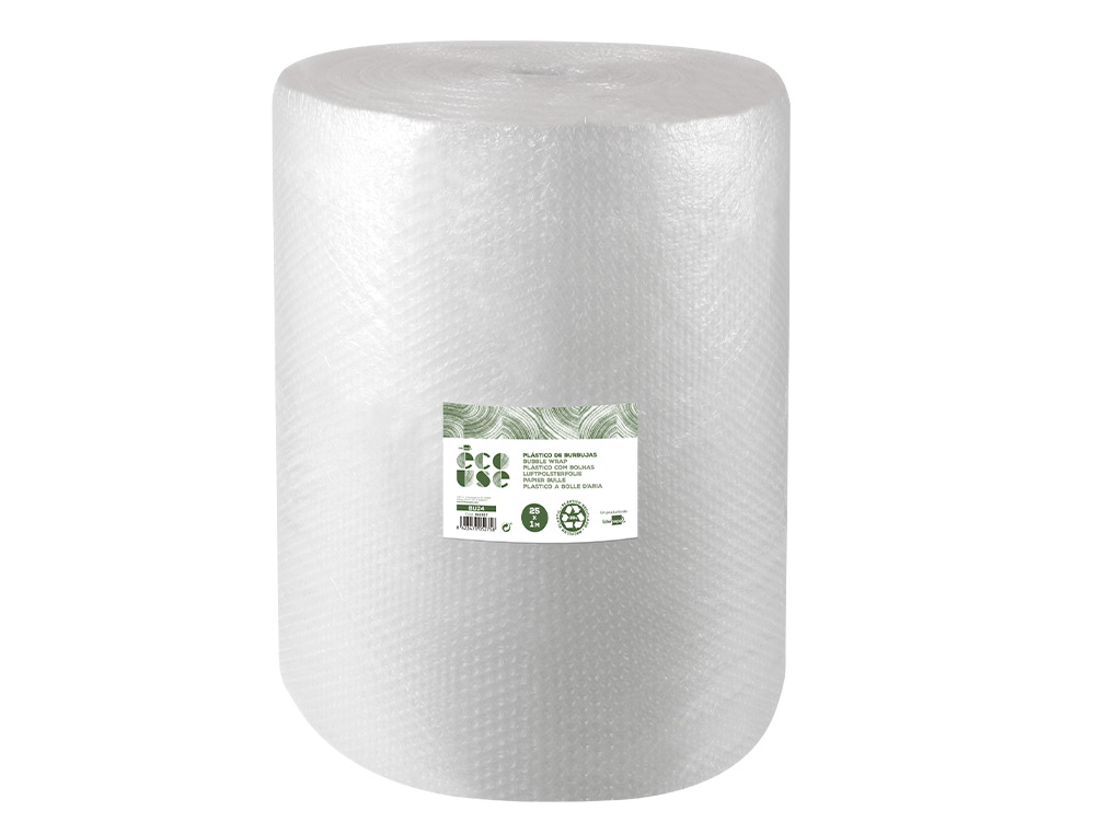 FILM A BULLES LIDERPAPEL ECOUSE 30% PLASTIQUE RECYCLE 30G/M2 ROULEAU 1X25M